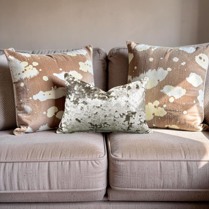 Crushed Velvet Knife Edge 12x18" Lumbar Pillow Cover