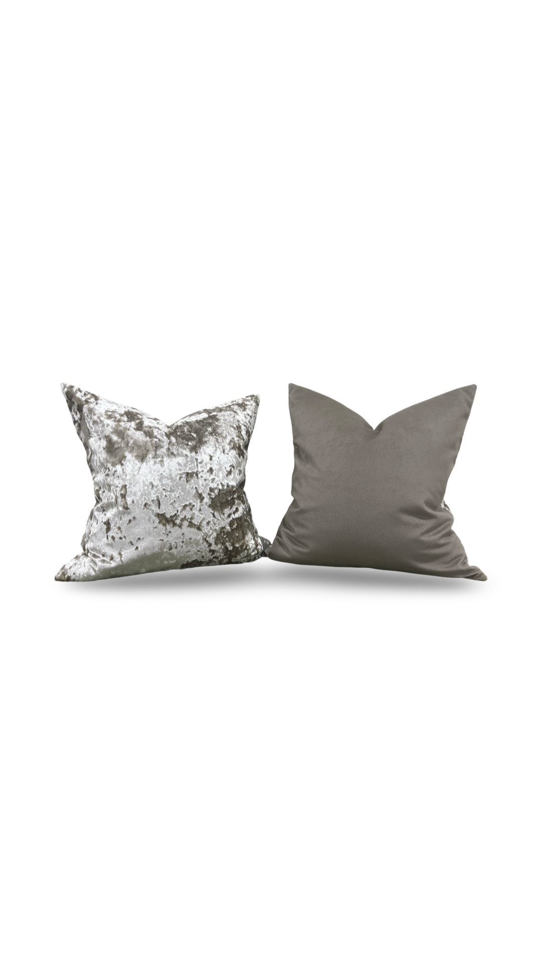 Crushed Velvet Decorative Pillow 24x24" Knife Edge Cover