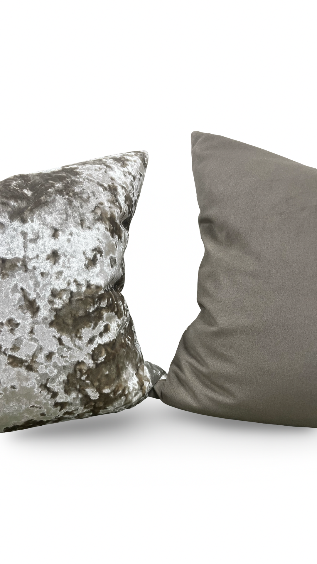 Crushed Velvet Decorative Pillow 24x24" Knife Edge Cover