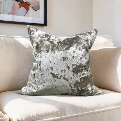 Crushed Velvet Decorative Pillow 24x24" Knife Edge Cover