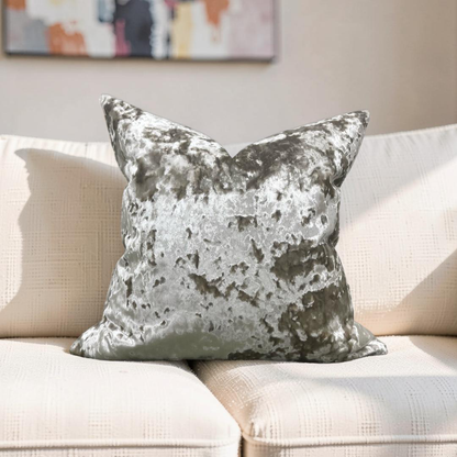 Crushed Velvet Decorative Pillow 24x24" Knife Edge Cover