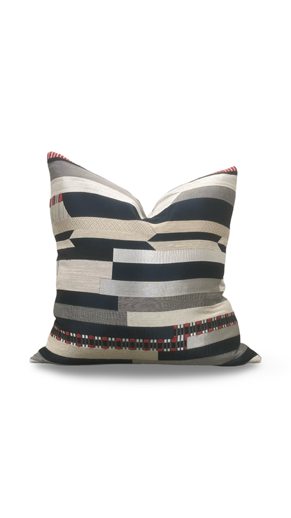 Dedar Decorative Pillow Babelia Abstract Jacquard 22x22" Knife Edge Cover