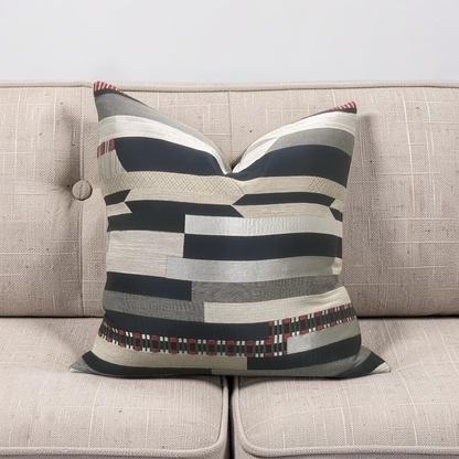 Dedar Decorative Pillow Babelia Abstract Jacquard 22x22" Knife Edge Cover