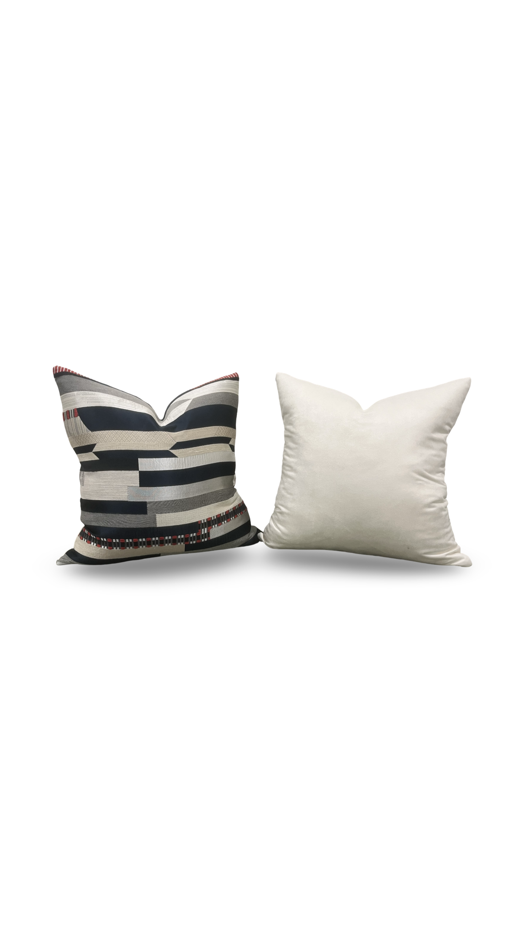 Dedar Decorative Pillow Babelia Abstract Jacquard 22x22" Knife Edge Cover