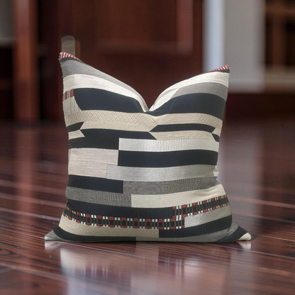 Dedar Decorative Pillow Babelia Abstract Jacquard 22x22" Knife Edge Cover