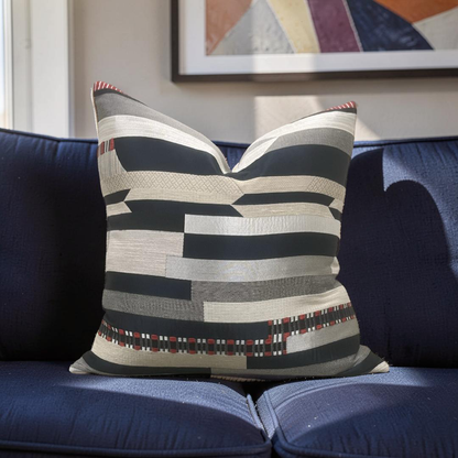 Dedar Decorative Pillow Babelia Abstract Jacquard 22x22" Knife Edge Cover