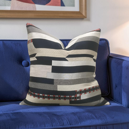 Dedar Decorative Pillow Babelia Abstract Jacquard 22x22" Knife Edge Cover