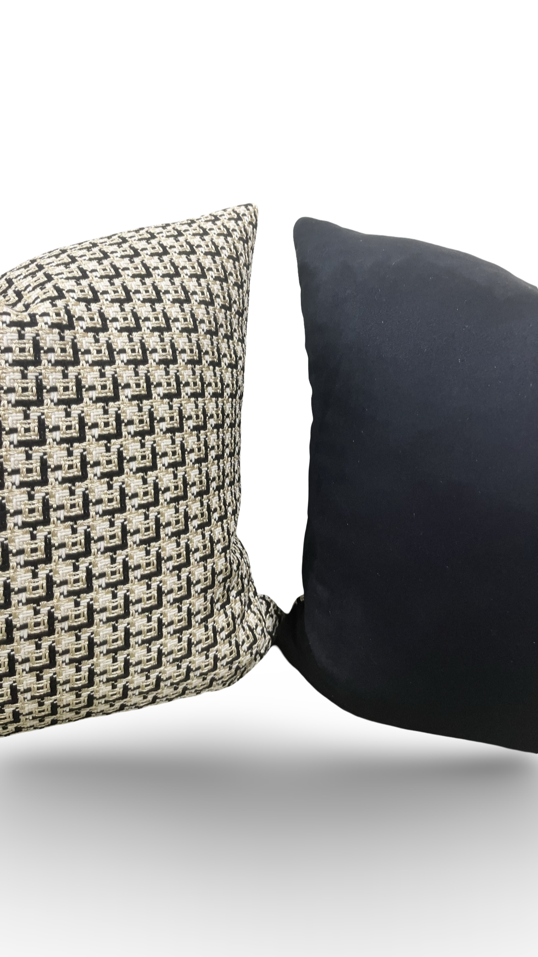 Designer Fabric Cherie Ivory 20x20" Knife Edge Decorative Throw Pillow