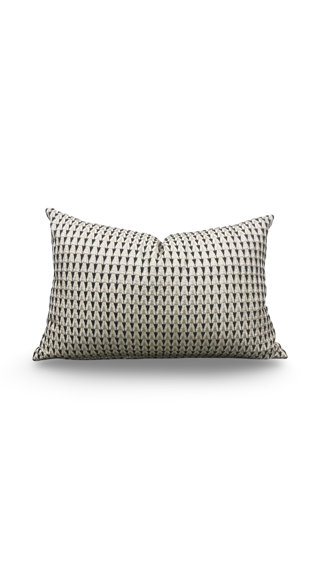 Dedar Lumbar Pillow White Cadillac 12X18" Knife Edge Cover