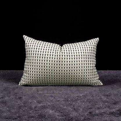 Dedar Lumbar Pillow White Cadillac 12X18" Knife Edge Cover