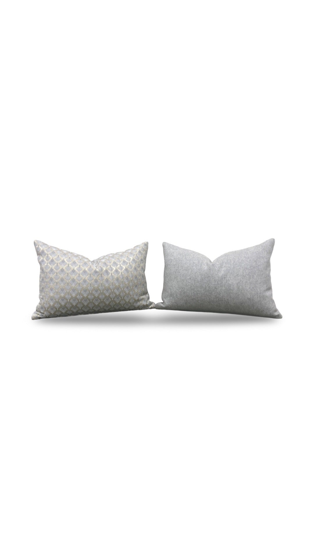 Dedar Lumbar Pillow Coriandoli Perla12x18" Knife Edge Cover