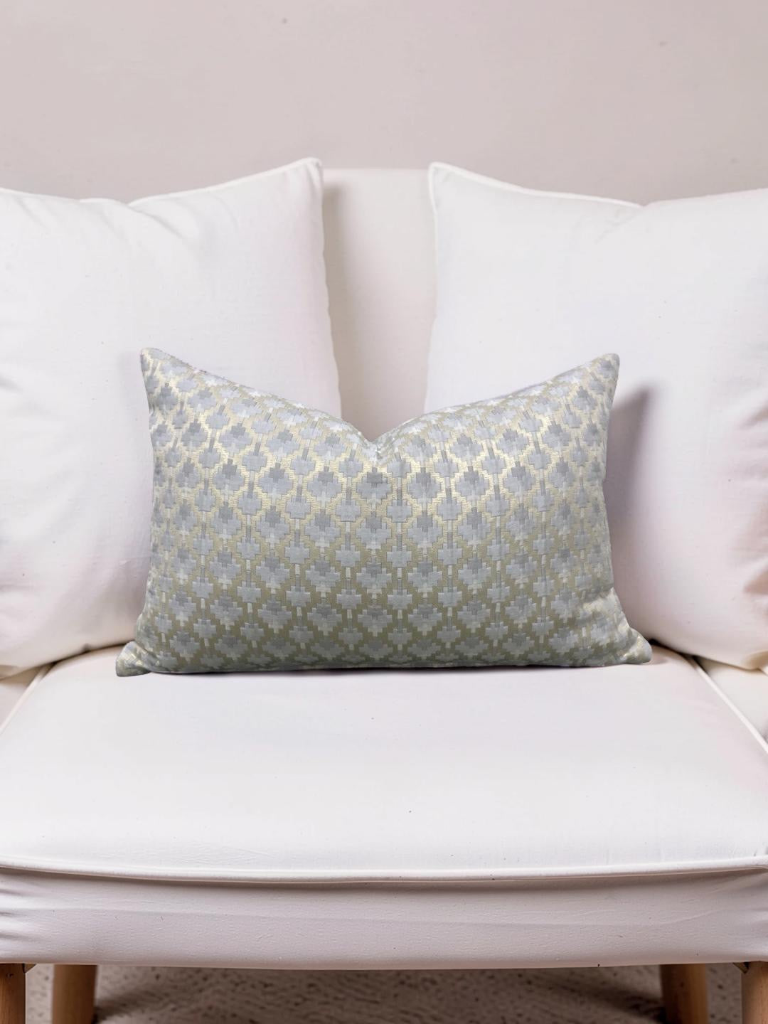 Dedar Lumbar Pillow Coriandoli Perla12x18" Knife Edge Cover
