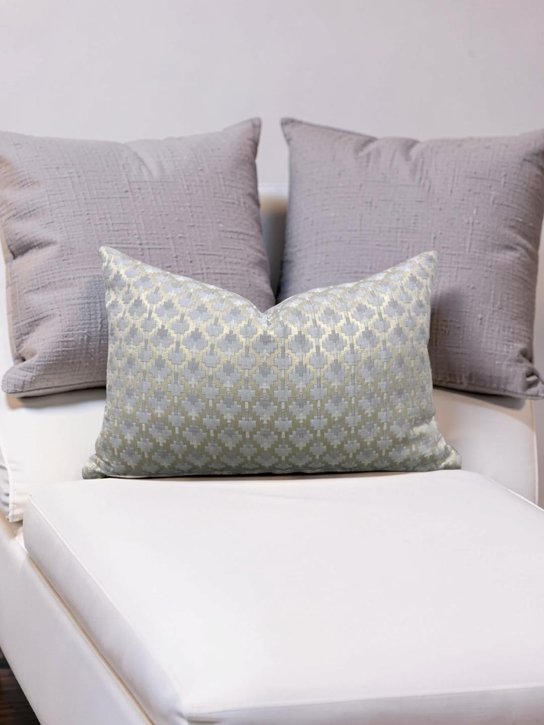 Dedar Lumbar Pillow Coriandoli Perla12x18" Knife Edge Cover