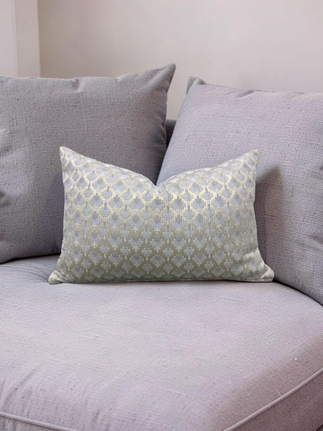 Dedar Lumbar Pillow Coriandoli Perla12x18" Knife Edge Cover