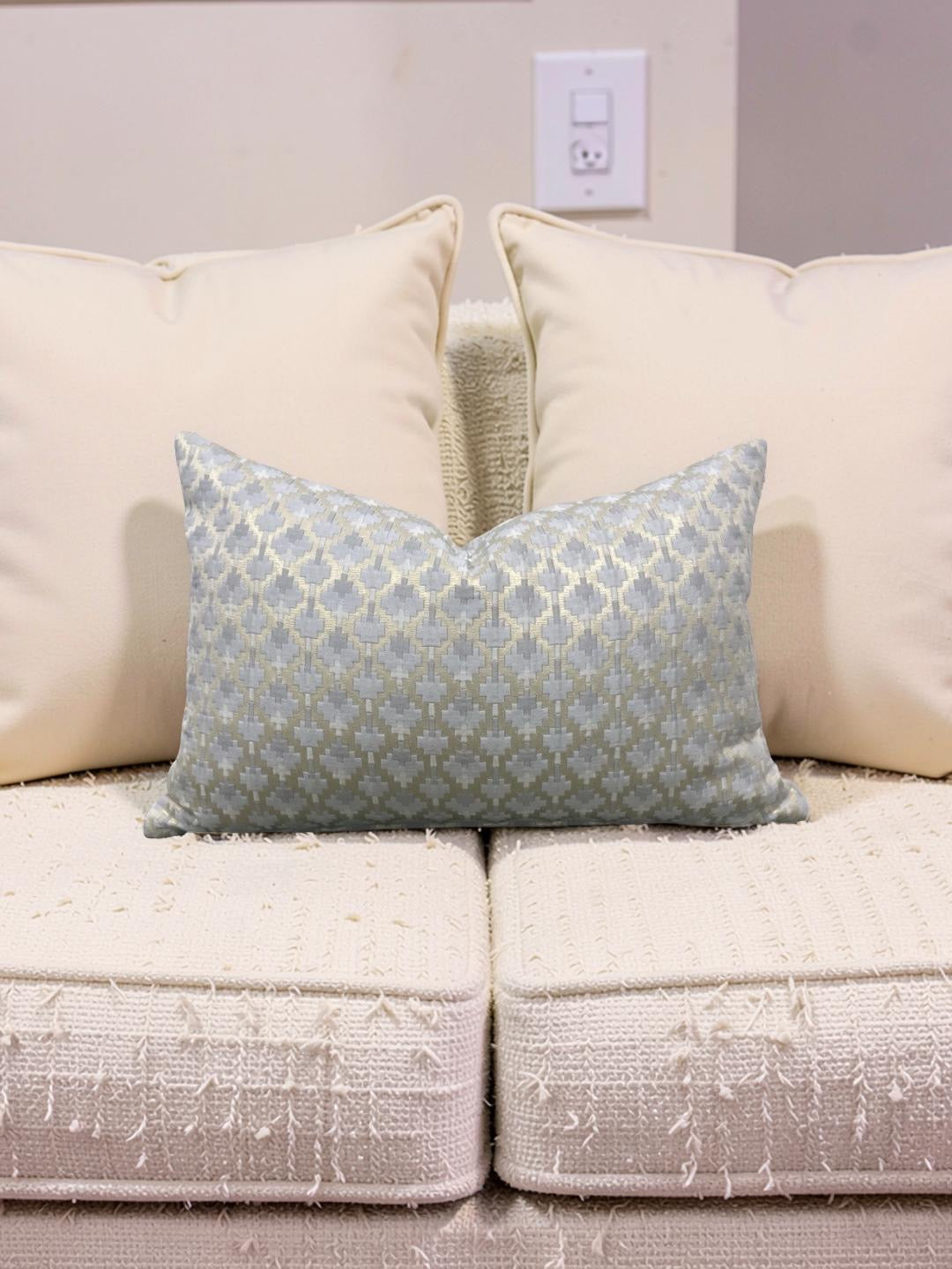 Dedar Lumbar Pillow Coriandoli Perla12x18" Knife Edge Cover
