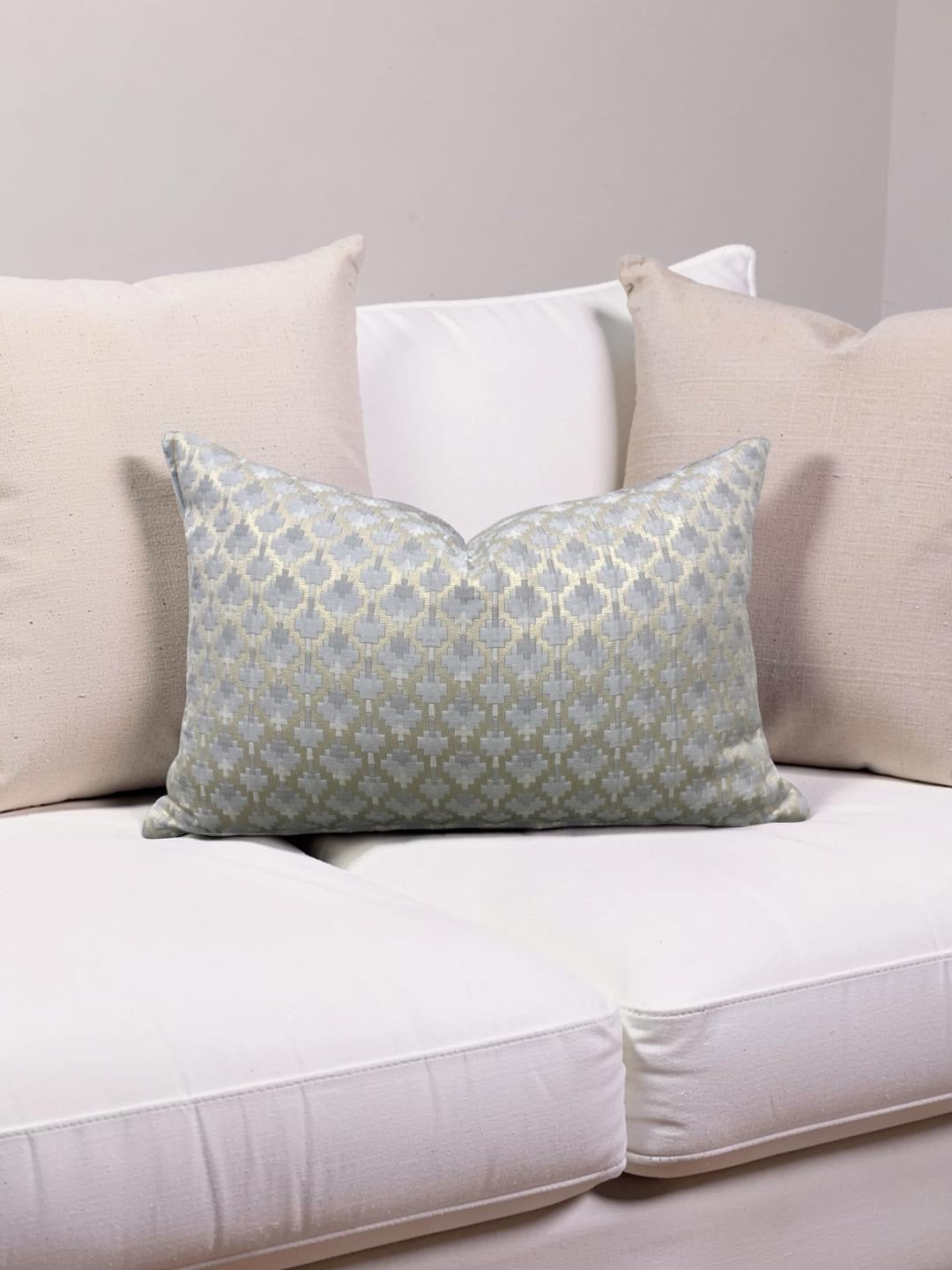 Dedar Lumbar Pillow Coriandoli Perla12x18" Knife Edge Cover