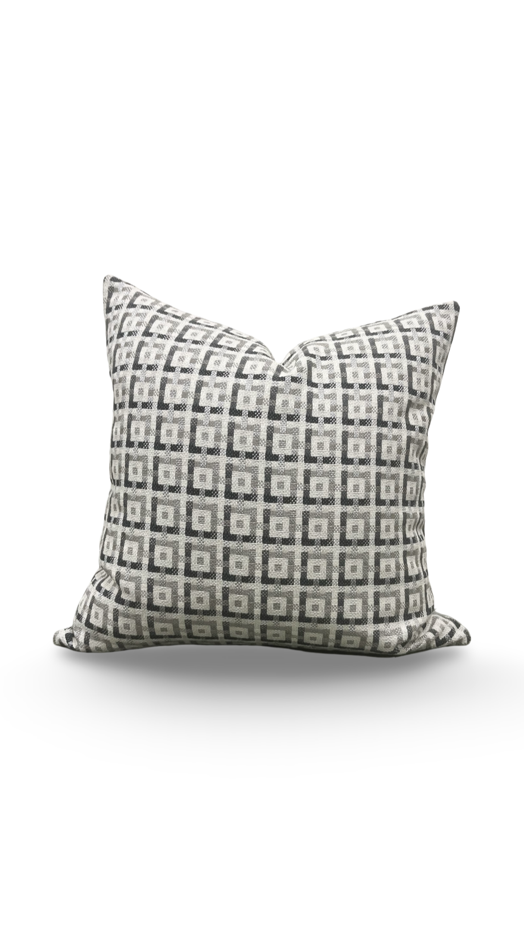 Decorative Pillow Casse Jacquard Geometric Print 22x22" Knife Edge Cover