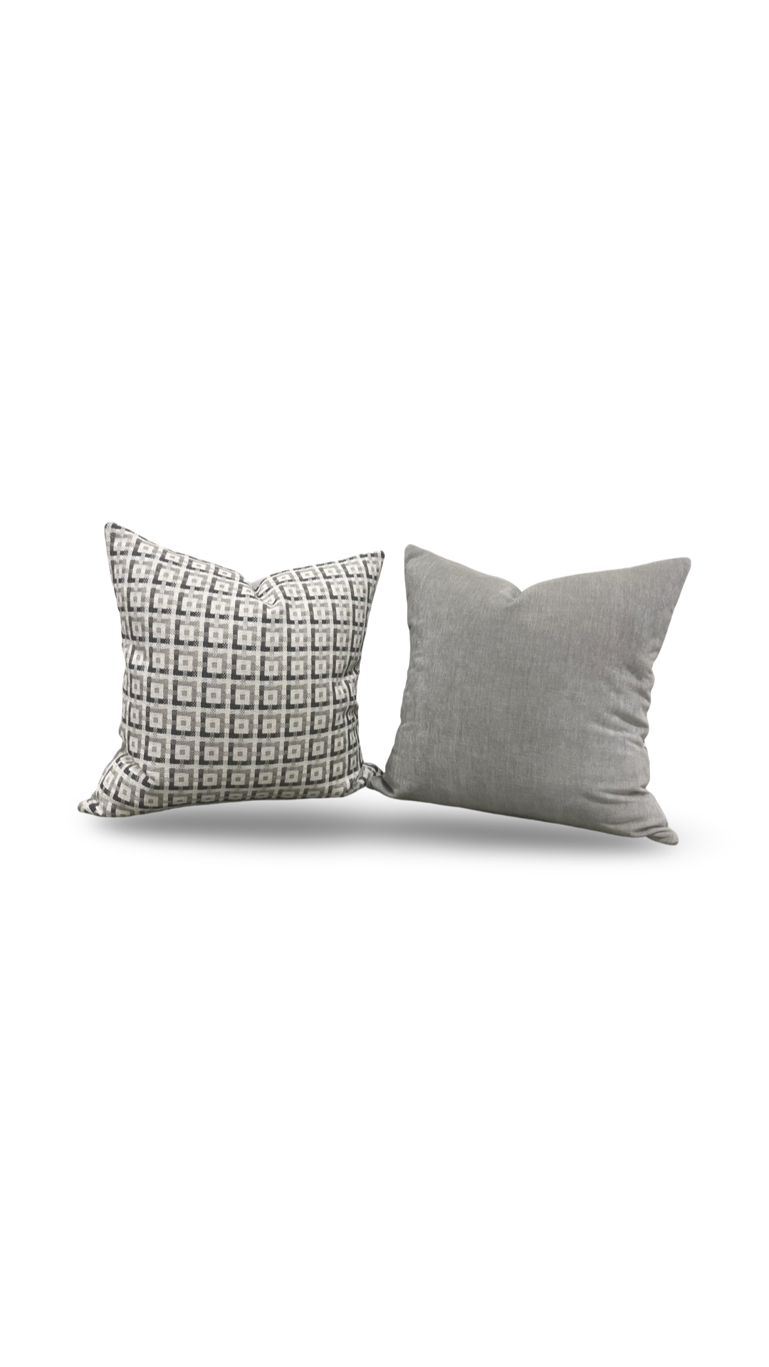 Decorative Pillow Casse Jacquard Geometric Print 22x22" Knife Edge Cover