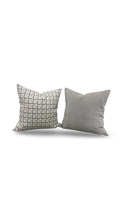 Decorative Pillow Casse Jacquard Geometric Print 22x22" Knife Edge Cover