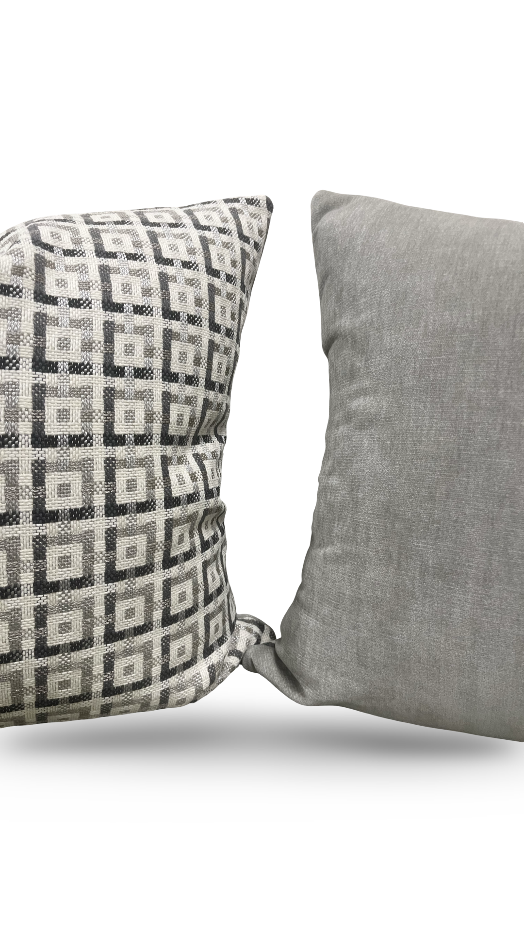 Decorative Pillow Casse Jacquard Geometric Print 22x22" Knife Edge Cover