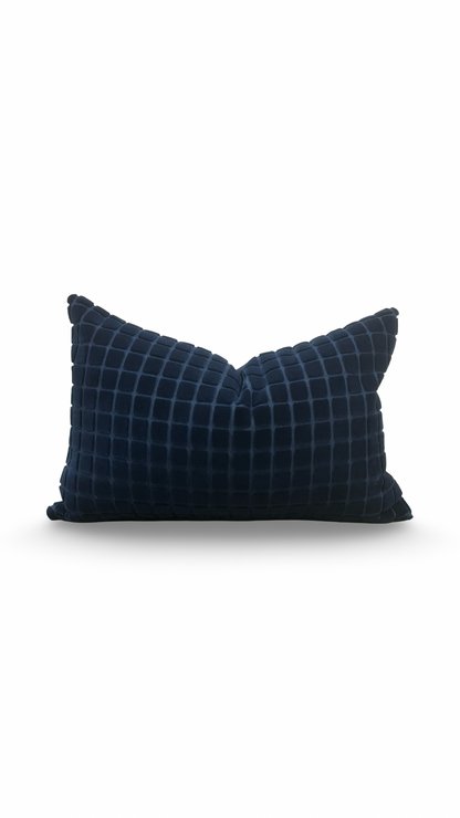 Designer Fabric Smalti Blue Grotto 12x18" Knife Edge Decorative Lumbar Pillow
