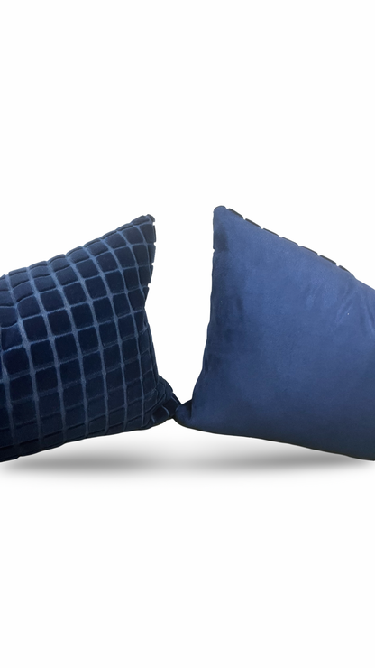 Designer Fabric Smalti Blue Grotto 12x18" Knife Edge Decorative Lumbar Pillow