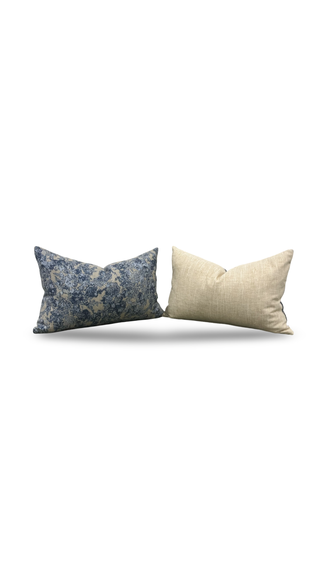 Designer Fabric Solstice Lapis Lazuli 12x18" Knife Edge Decorative Lumbar Pillow