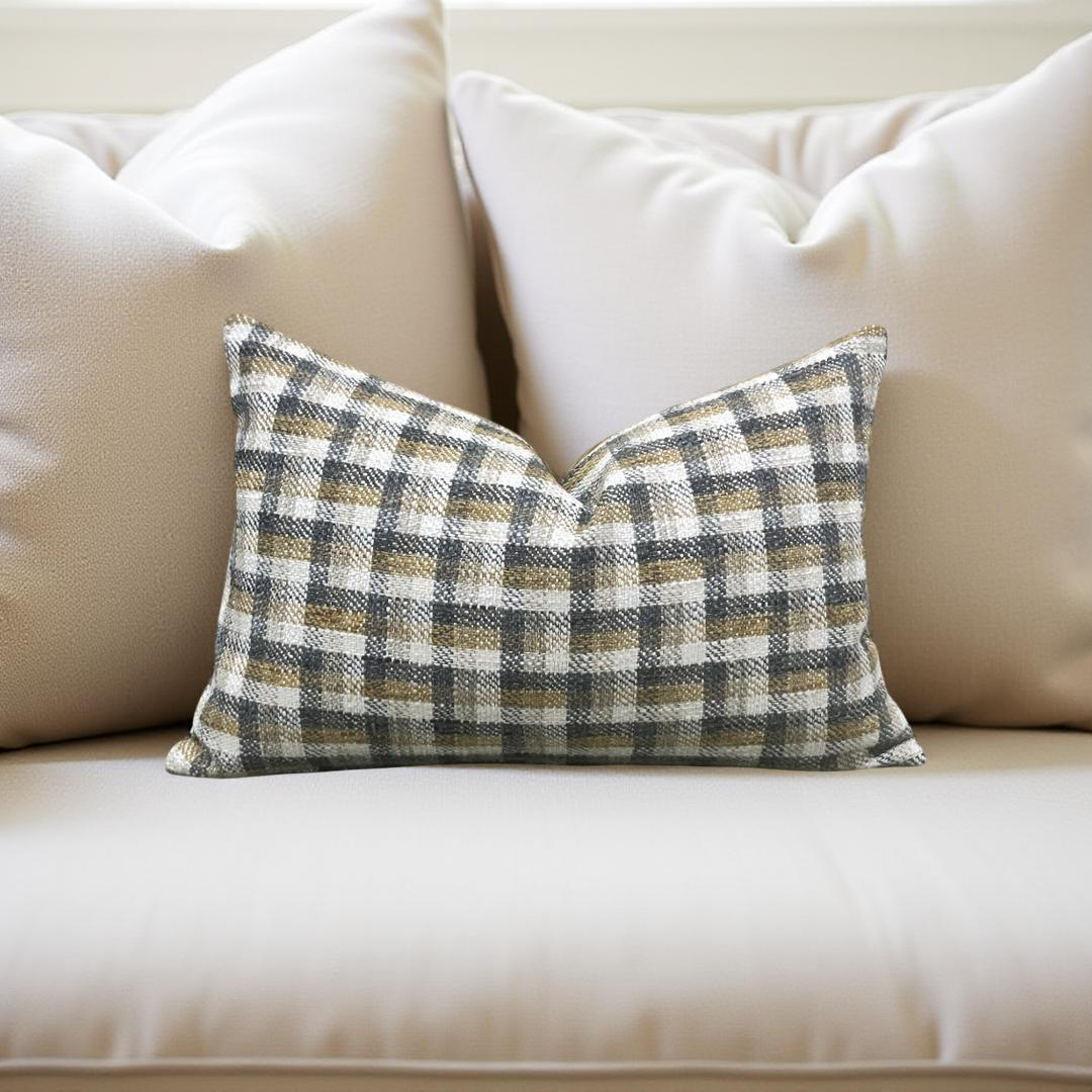 Designer Fabric Chattanooga Bedrock 12x18" Knife Edge Decorative Lumbar Pillow