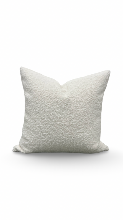 Elegant Pillow - Designers Guild Cormo Chalk 22x22" Knife Edge Decorative Throw Pillow