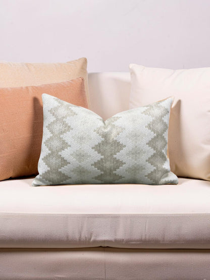 Designers Guild Lumbar Pillow Perzina Chalk 12x18" Knife Edge Cover