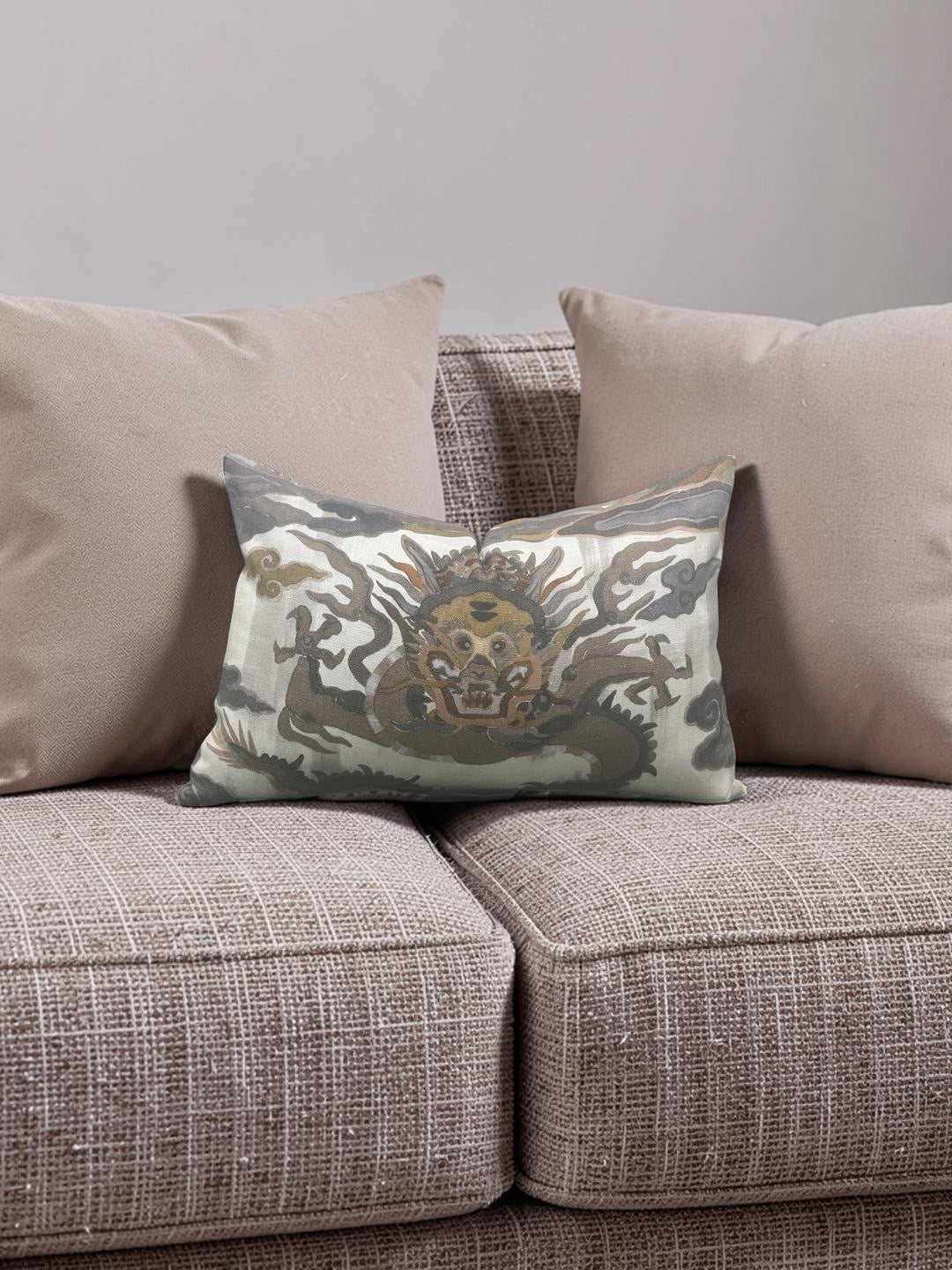 Designs of the Time Lumbar Pillow Glaurung Dragon 12x18" Knife Edge Cover