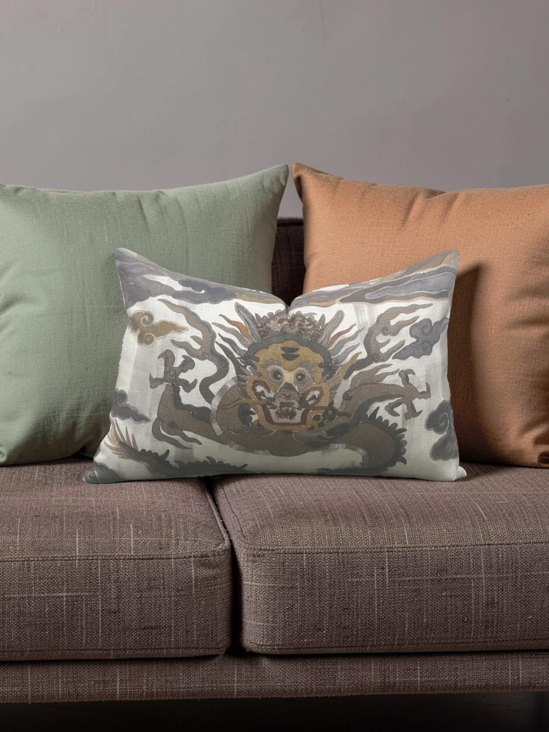 Designs of the Time Lumbar Pillow Glaurung Dragon 12x18" Knife Edge Cover