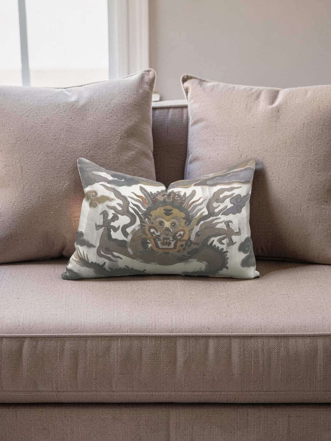 Designs of the Time Lumbar Pillow Glaurung Dragon 12x18" Knife Edge Cover
