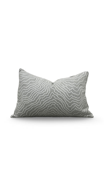 Lumbar Pillow Ecliptic Ash 12x18" Knife Edge Cover