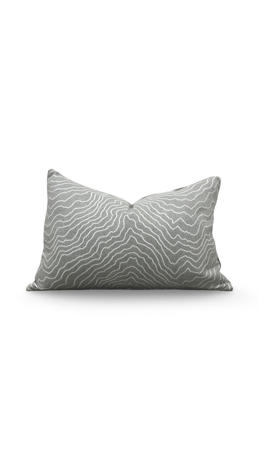 Lumbar Pillow Ecliptic Ash 12x18" Knife Edge Cover