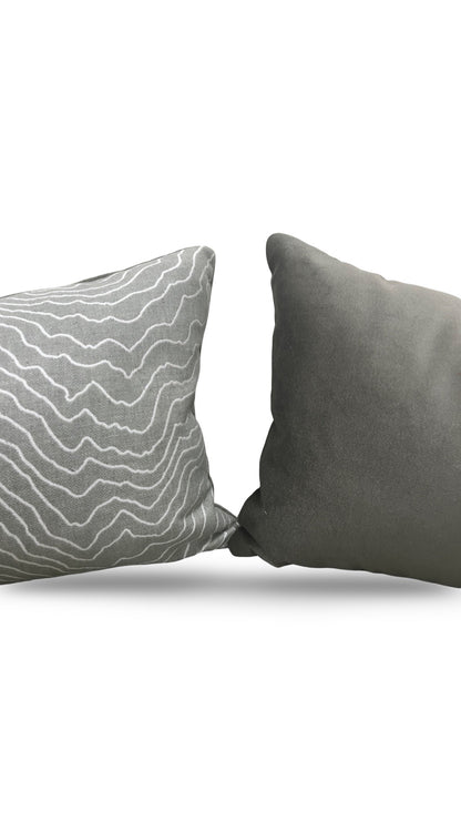Lumbar Pillow Ecliptic Ash 12x18" Knife Edge Cover