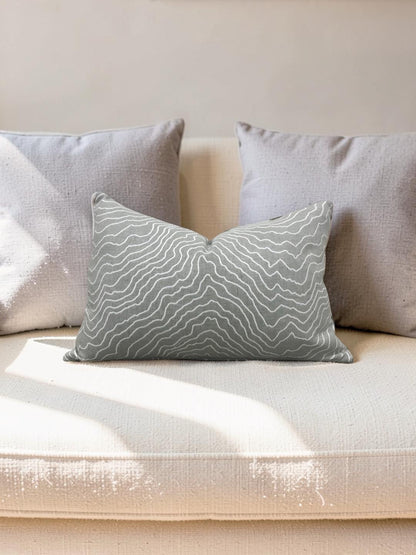 Lumbar Pillow Ecliptic Ash 12x18" Knife Edge Cover