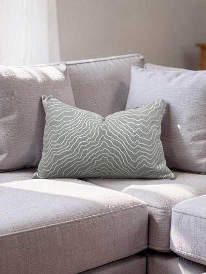 Lumbar Pillow Ecliptic Ash 12x18" Knife Edge Cover