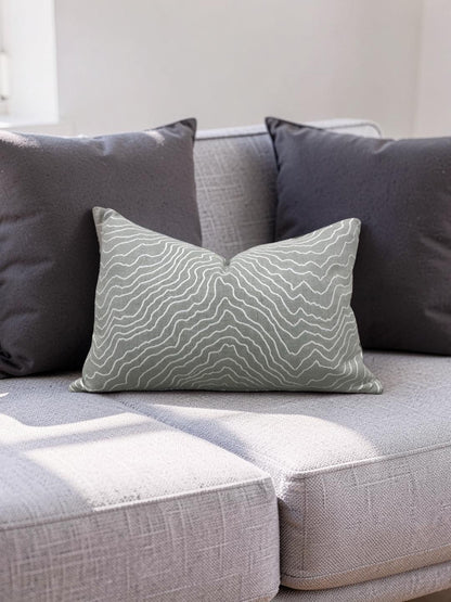 Lumbar Pillow Ecliptic Ash 12x18" Knife Edge Cover