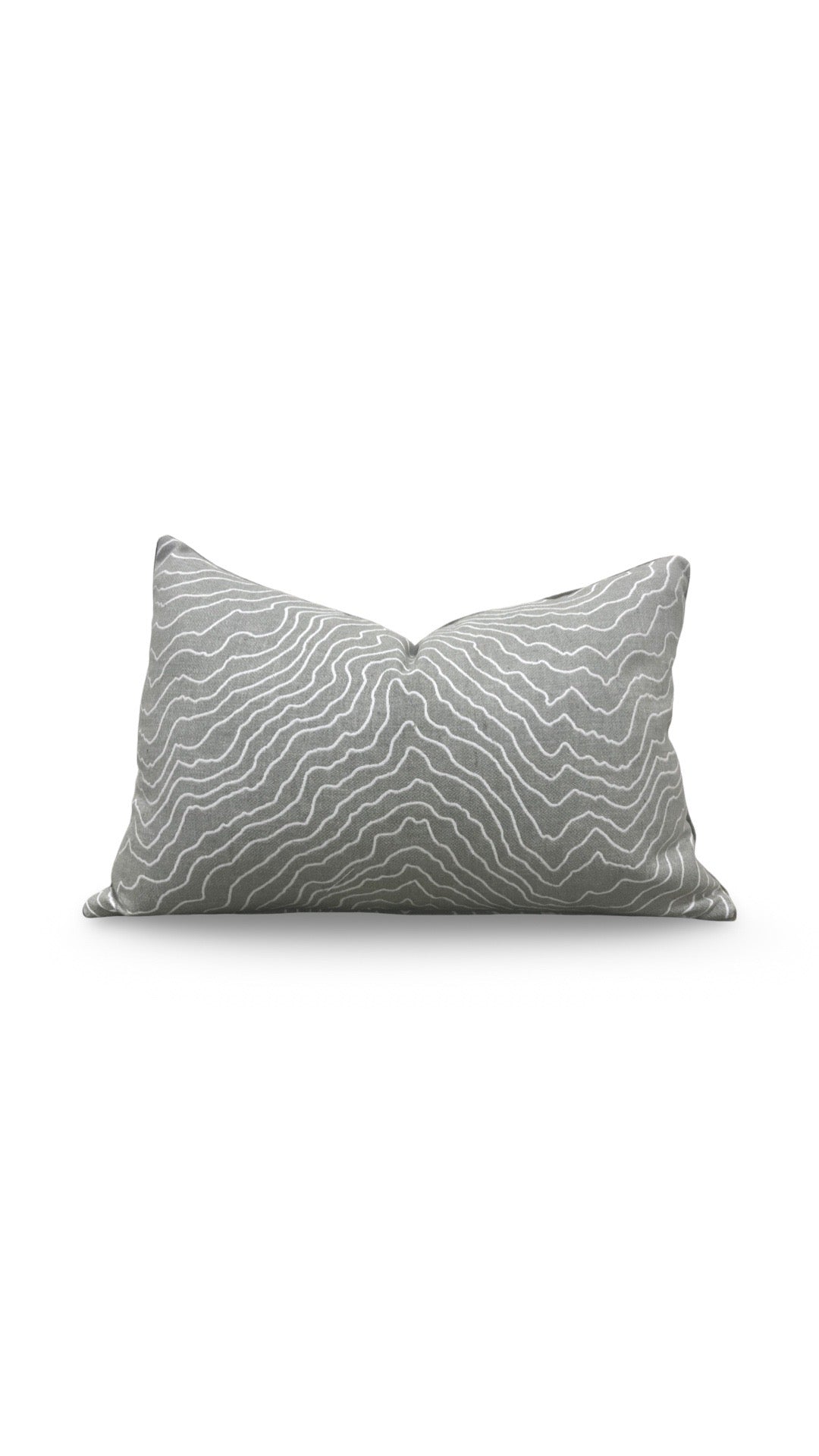 Lumbar Pillow Ecliptic Ash 12x18" Knife Edge Cover