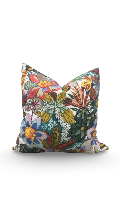 Unicorn Pillow Neutrino Multi 20x20" Knife Edge Decorative Throw Pillow