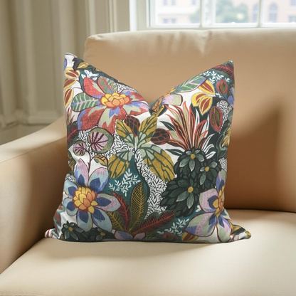 Unicorn Pillow Neutrino Multi 20x20" Knife Edge Decorative Throw Pillow