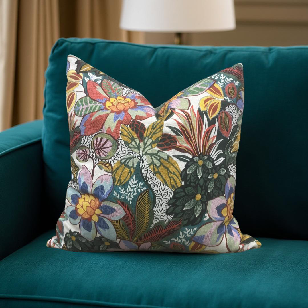 Unicorn Pillow Neutrino Multi 20x20" Knife Edge Decorative Throw Pillow