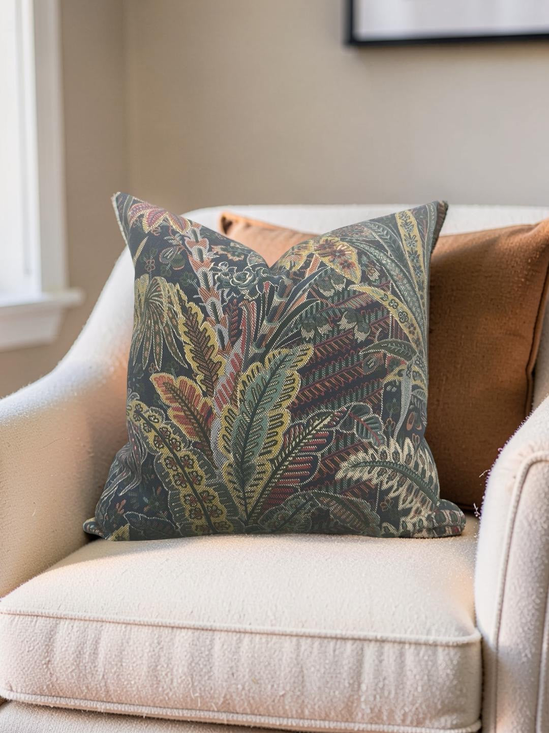 Decorative Pillow Persian Voyage Lichen 16x16" Knife Edge Cover