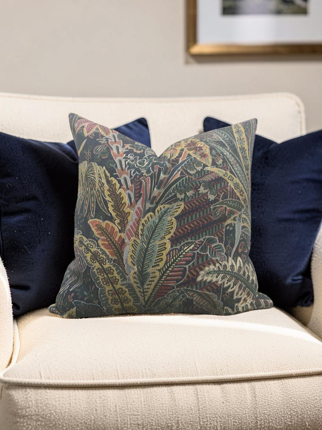 Decorative Pillow Persian Voyage Lichen 16x16" Knife Edge Cover