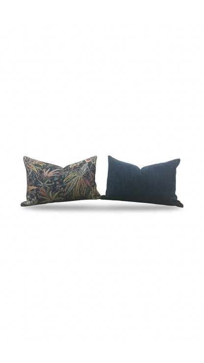 Lumbar Pillow Persian Voyage Lichen 12x18" Knife Edge Cover