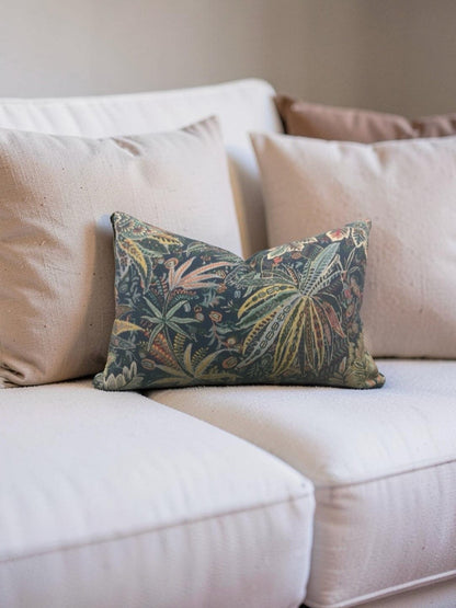 Lumbar Pillow Persian Voyage Lichen 12x18" Knife Edge Cover