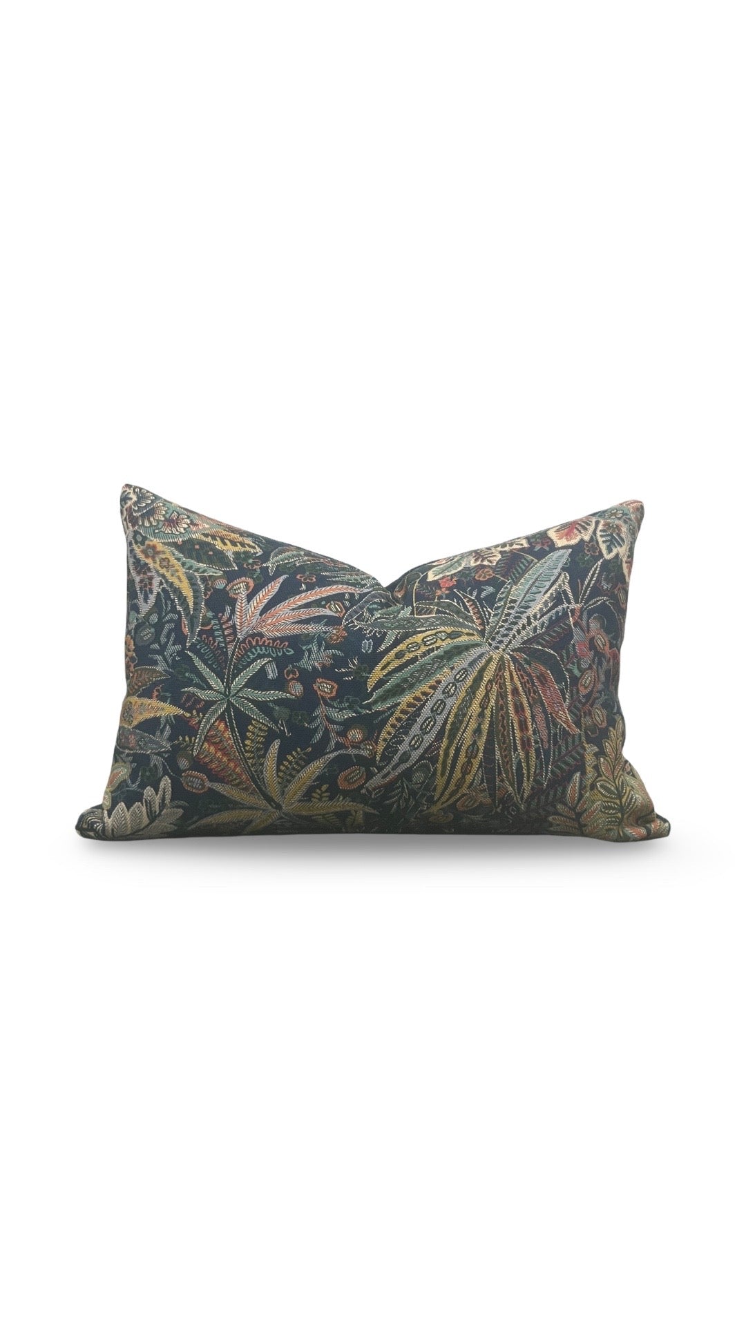 Lumbar Pillow Persian Voyage Lichen 12x18" Knife Edge Cover