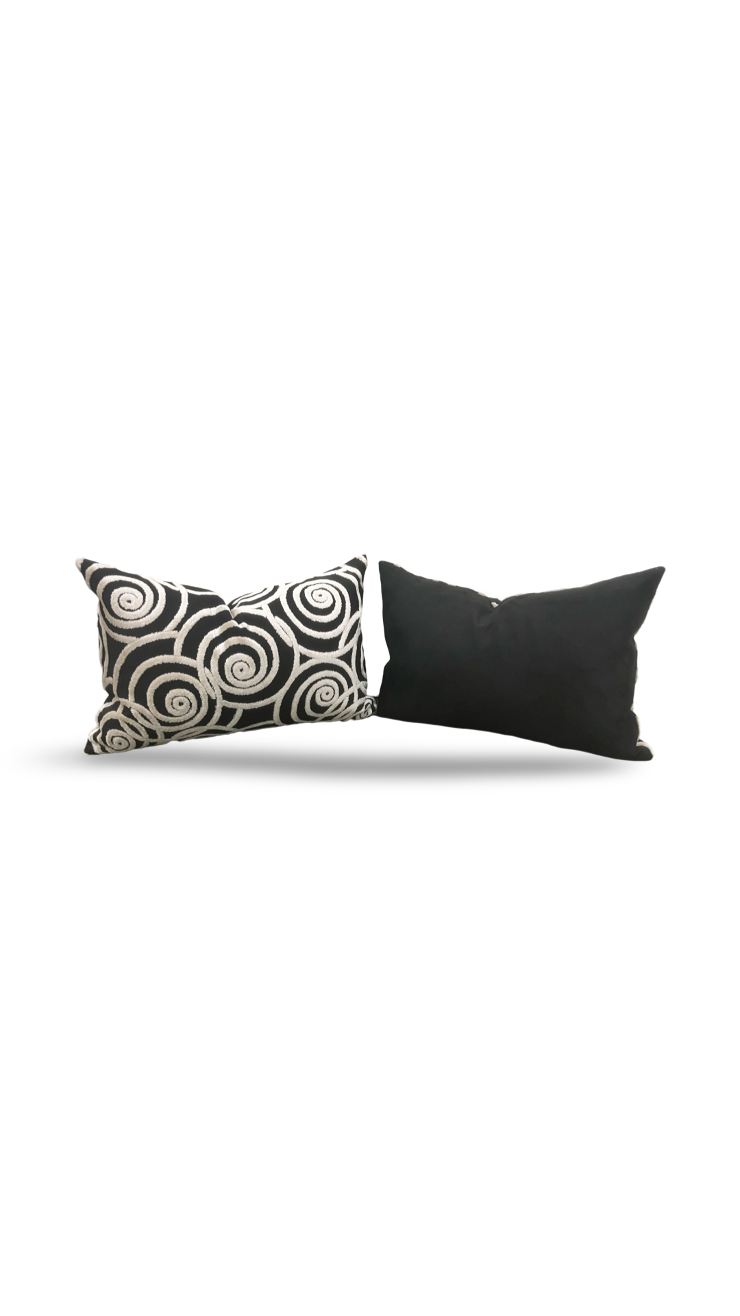 Swing Velvet Jet 12X18" Knife Edge Decorative Lumbar Pillow