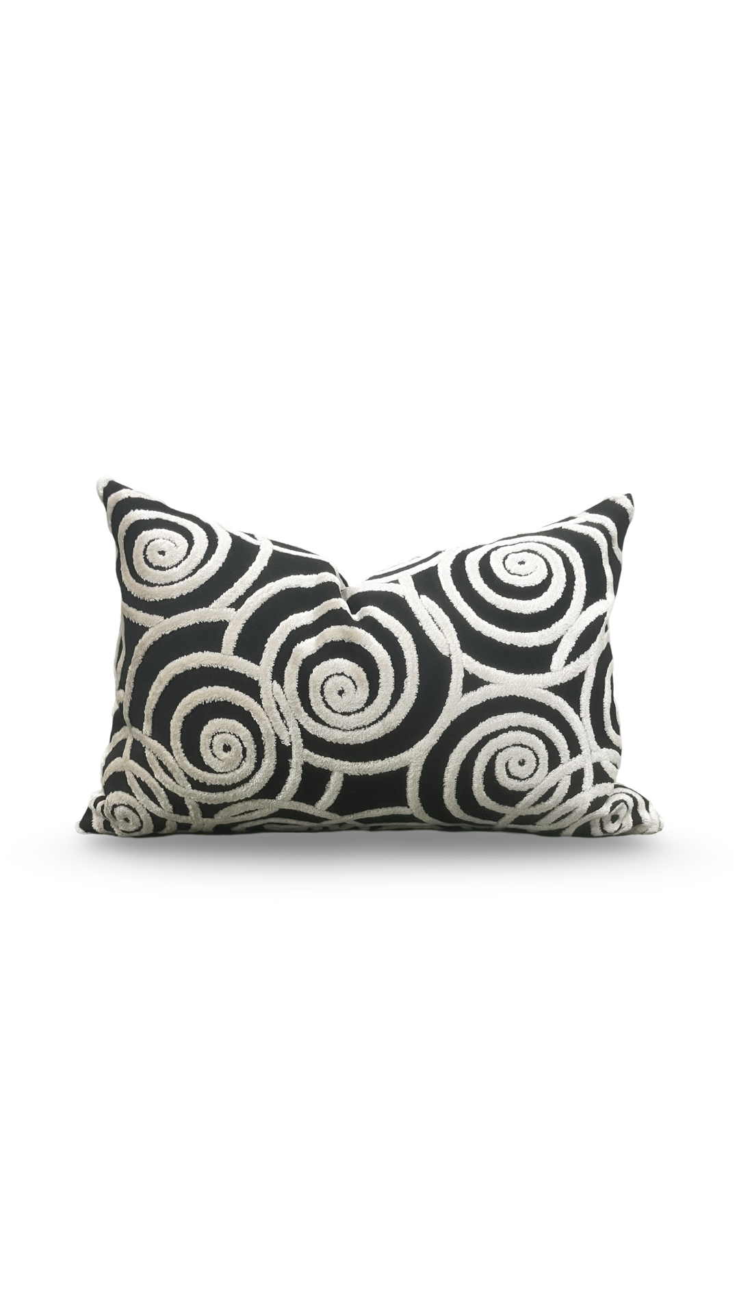 Swing Velvet Jet 12X18" Knife Edge Decorative Lumbar Pillow